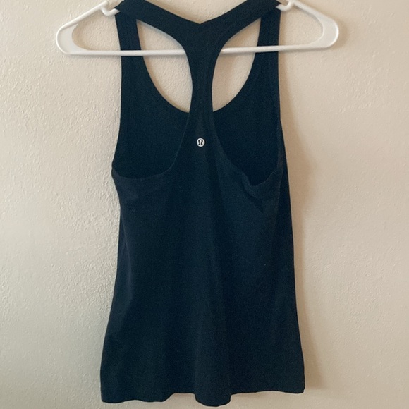 Lululemon Black Racerback Tank Top size 10 - Picture 2 of 2